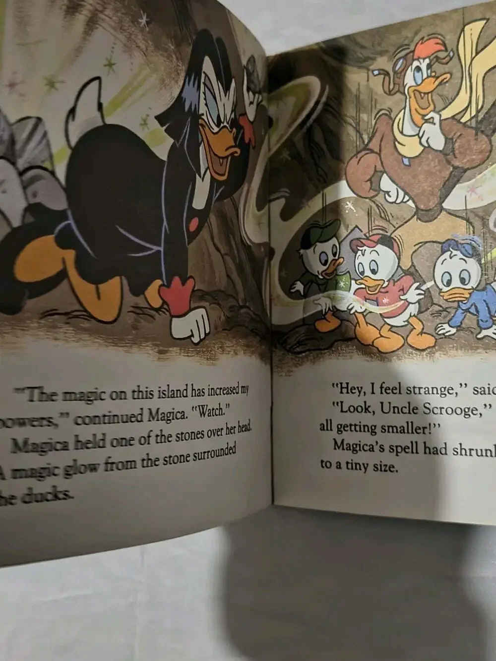 Disney's DUCK TALES Journey to Magic Island 1989 Paperback Golden Book VINTAGE